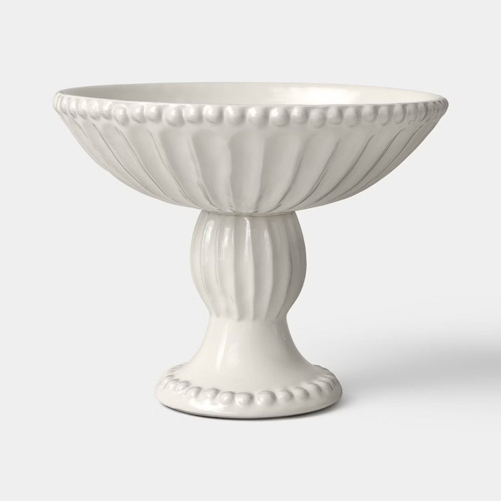 Beaded Ceramic Bowl Ivory - Threshold